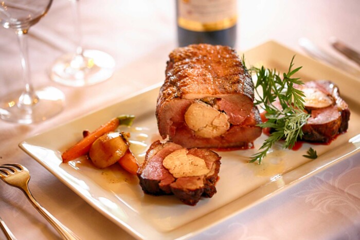 RÔTI DE MAGRETS AU FOIE GRAS